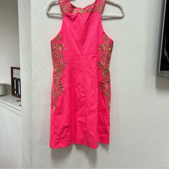 Lily Pulitzer Tina Stretch Shift Dress Size 2 NWT Bright Pink - Picture 5 of 5